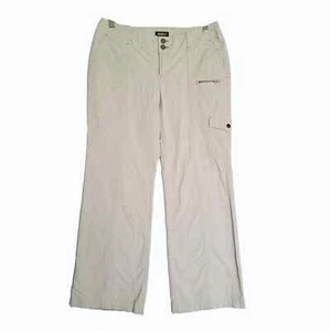 Eddie Bauer Cargohose Damen 10P beige khaki Ripstop Utility mittlerer Bund Freizeit - Bild 1 von 12