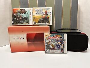 Nintendo 3DS (CTR-001) - 5 GAME BUNDLE - W/ Case, Charger, Box & Manual TESTED!!