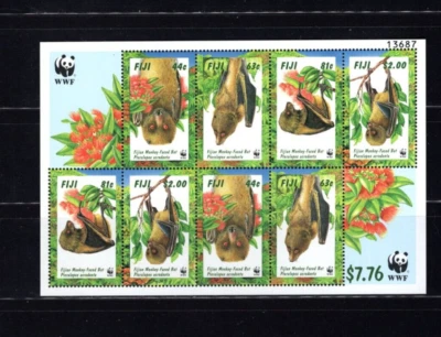 Fiji 800a Bats 1997 Mini Sheet MNH Complete Set LP - Image 1 of 2