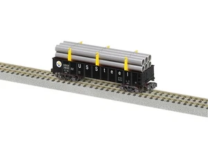 LIONEL AMERICAN FLYER US STEEL GONDOLA W PIPE LOAD #260032 S GAUGE 2119232 NEW - Picture 1 of 1