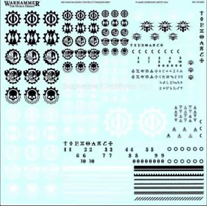 Adeptus Mechanicus Vehicle Constructs Horus Heresy Transfer / Decal Sheet 40K - Picture 1 of 1
