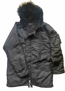GALERIE LAFAYETTE ⭐️ Luxus Winterjacke Parka Echtpelz Gr. M 40 42 Schwarz Top! - Bild 1 von 12