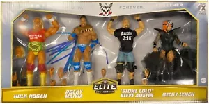 WWE Elite Then Now Forever Hulk Hogan Rocky Maivia Steve Austin Becky Lynch - Imagen 1 de 4
