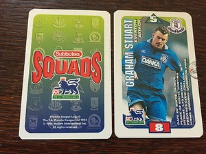 Subbuteo Squads 1996 Trading Card: Everton - GRAHAM STUART - Foto 1 di 1