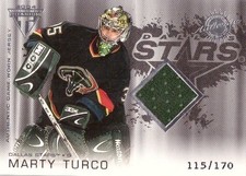 Marty Turco 2003-04 Titanium  jersey retail 115/170