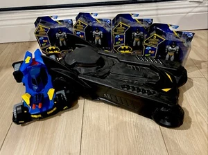 Batmobile 2015 Imaginext Batman Spinmaster Mattel Action Figure DC Comics Lot - Picture 1 of 6