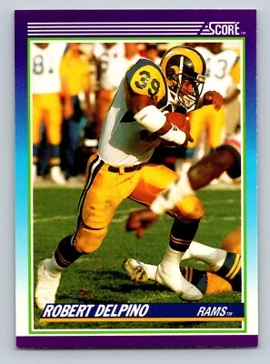 Robert Delpino 1990 Score #184 Los Angeles Rams - Image 1 of 2