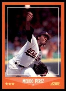 1988 SCORE GLOSSY MELIDO PEREZ CHICAGO WHITE SOX #108T - Picture 1 of 2