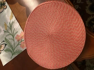 round braided woven placemats, set of 8 - Picture 1 of 2