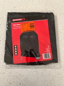 Grill Cover Black Dome Smoker Vertical Round BBQ Drawstring Closure Protection - Picture 1 of 2
