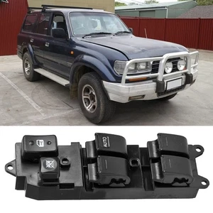 Interruptor de control de ventana eléctrica principal delantero derecho para Toyota Land Cruiser 1990-1998 - Imagen 1 de 8