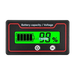 9-120V Lead Acid Li-ion Battery Capacity Indicator Voltmeter Voltage Tester - Picture 1 of 2