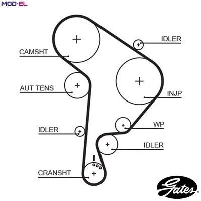 TIMING BELT 5559XS FOR SKODA OCTAVIA/Combi/Van FABIA/Praktik VW NEW/BEETLE 1.9L - Image 1 of 4