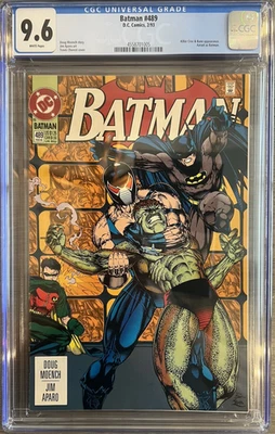 Batman #489 (1993) CGC 9.6 - Killer Croc & Bane appearance - Azrael as Batman - Image 1 of 3