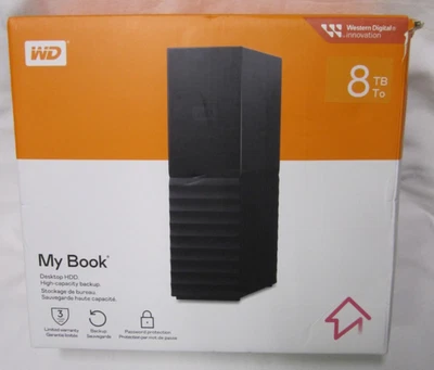 NEW WD My Book 8TB Desktop HDD High Capacity Backup - Image 1 of 4