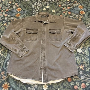 RedHead Sz L Men’s Button Down Shirt Heavy Duty Cotton Brown Medium Hike Fishing - Picture 1 of 9
