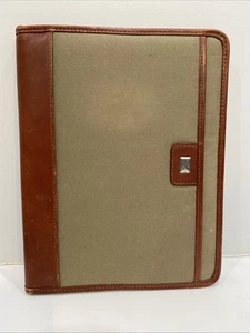 Cutter & Buck Canvas & Leather Portfolio /Organizer, Nice! - Picture 1 of 7