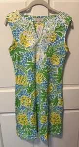 Neu mit Etikett Keylime & Pink Resort tropisches ärmelloses Kleid Damengröße S Small neu - Bild 1 von 5