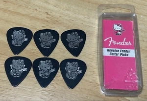 Fender Hello Kitty Guitar Pick Set Cute Character Collectible Japan Edition F007 - Picture 1 of 2