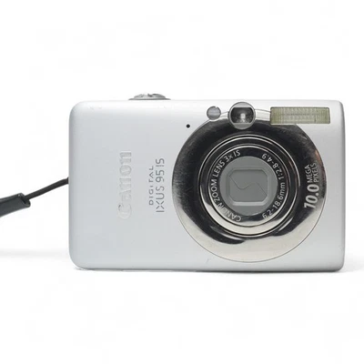 Canon IXUS 95 IS 10MP kompakte Digitalkamera - silber - Bild 1 von 4