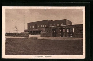 Ansichtskarte Dortmund, Flughafen, Verwaltungs- und Wirtschaftsgebäude 1937 - Picture 1 of 2