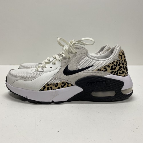 Scarpe da ginnastica Nike donna bianche e leopardate Airmax sneakers taglia 8