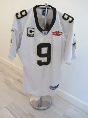 Camiseta deportiva con parche del Super Bowl de los Saints Reebok Onfield #9 de D. Brees, 54, usada en excelente estado precio de venta sugerido por el fabricante 149 USD Foto 1 de 4