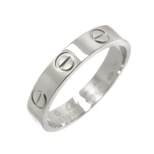 Cartier Mini Love Ring 18K White Gold 750 size48 4.5(US) 90287025 - Picture 1 of 8