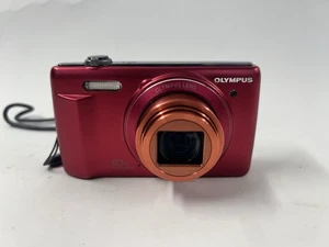 Cámara compacta Olympus VR-340 16 megapíxeles roja con cargador - Imagen 1 de 4