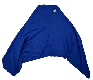 PONCHO TALBOTS MEZCLA ALGODÓN TALLA M/L AZUL REAL NUEVO CON ETIQUETAS PEQUEÑA MANCHA DÉBIL EN LA ESPALDA - Imagen 1 de 7