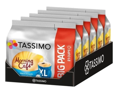 Tassimo Morning Café Capsules, 105 Coffee Capsules, Pack of 5, 5 x 21 Drinks - Bild 1 von 4