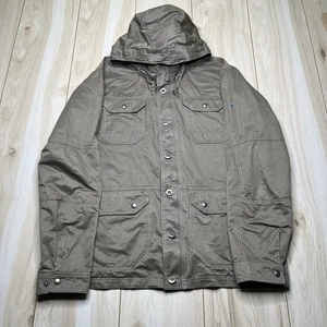 Chaqueta Kuhl Kollusion Cremallera Completa Para Hombre Talla XL Verde Recubierta de Cera Exterior Con Capucha - Imagen 1 de 14