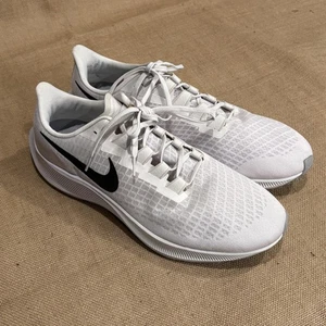 Nike Air Zoom Pegasus Running Shoes Mens Size 14 White Black Mesh CJ0677-003 - Picture 1 of 15