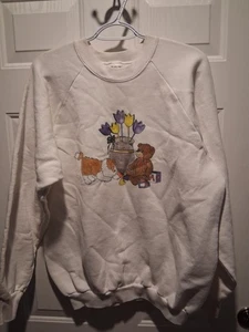 Vintage Fruit of the Loom Collie Dog Print Animal Sweatshirt Gr. XL Grannycore  - Bild 1 von 4