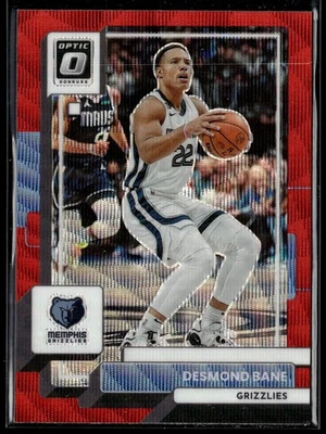 2022-23 Panini Donruss Optic #190 Desmond Bane Red Wave Memphis Grizzlies - Image 1 of 2