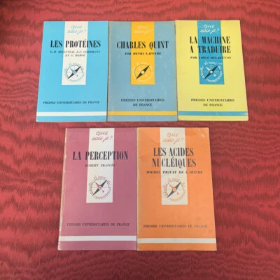 lot 5 livres que Sais-je? Puf Presses Universitaires De France rares 1963-1988 - Photo 1/4