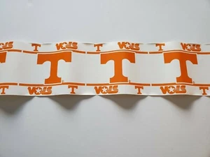 TENNESSEE VOLUNTEERS NCAA PEEL & STICK WALLPAPER BORDER. 5'' X 15'. NEW - Picture 1 of 3