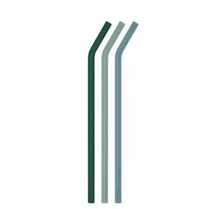 BKR Sea Forest Everly Ocean River Silicone Bottle Straws Straw Set Large/1L/32oz - Picture 1 of 1