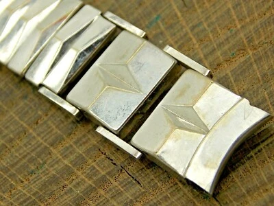 Vintage Watch Band Expansion White Gold Filled 16mm NOS Unused Bracelet Flex-Let - Image 1 of 4
