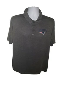 NWT NEW ENGLAND PATRIOTS NFL TEAM APPAREL POLO SHIRT SIZE M GRAY - Picture 1 of 4