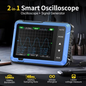 FNIRSI DSO510 2 IN 1 Handheld Digital Oscilloscope Signal Generator 48MS/s 10MHz - Picture 1 of 21