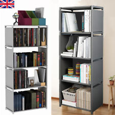 4 Tier Book Shelves Storage Display Bookcase Box Cabinet Rack Units Shelf