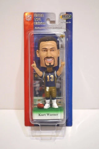 2002 Upper Deck Play Makers Kurt Warner Bobblehead -NIB Cover