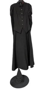 Böse Hexe Kostüm Zauberer von Oz Figur groß mit HUT KLEID Damen Erwachsene selten - Bild 1 von 8