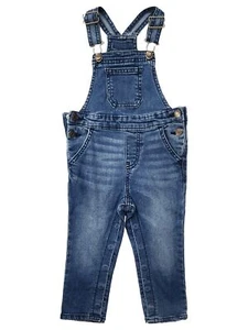 Infant Boys Okie Dokie Blue Denim Coverall Outfit 18 Months - Picture 1 of 2
