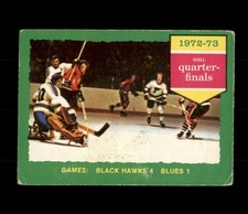  1973-74 O-Pee-Chee #193 Series C/Blackhawks 4/Blues 1 VGEX (ref 115347)