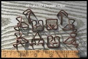 NOS 1934-1935 Chrysler Airflow Runningboard Moulding Clips 1937-1939 Dodge Mopar - Picture 1 of 4