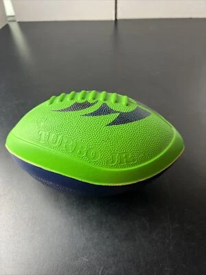 Nerf Football Turbo Jr 1996 8.5" long Vintage Tonka HTF Green/Blue rare - Image 1 of 4