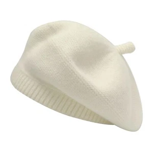 French Beret Hat Fashion Print Lightweight Winter Warm Artist Hat for Women S... - Picture 1 of 6