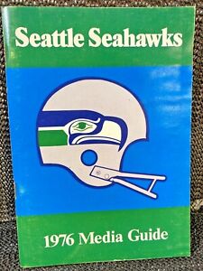 1976 Seattle Seahawks Media Guide Press Book Program Very Good Condition